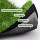 DIY 15' Artificial Grass Turf for Dogs Pet, Outdoor, Playset, 0.8" Pile