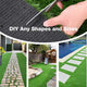 DIY Artificial Grass for Side Yard Landscaping, 1.38" Pile (4', 3', 1'W Options)