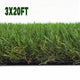 DIY Artificial Grass for Side Yard Landscaping, 1.38" Pile (4', 3', 1'W Options)