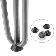 DIY 28 Inch Hairpin Legs, Set(4), 3-Rod, Raw Steel