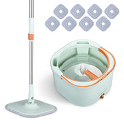 DIY Microfiber Spin Mop Bucket System with 8 Mop Pads