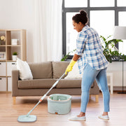 DIY Microfiber Spin Mop Bucket System with 8 Mop Pads