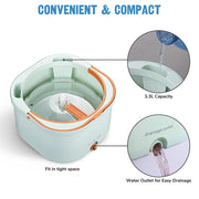 DIY Microfiber Spin Mop Bucket System with 8 Mop Pads