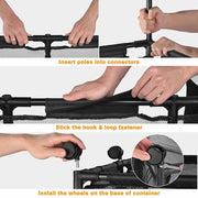 DIY Pool Float Holder Ball Noodles Toy Organizer Bin 50x30x61 Black