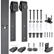 DIY 4' Double Sliding Barn Door Hardware Set Cabinet Roller Track