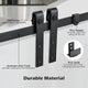 DIY 4' Double Sliding Barn Door Hardware Set Cabinet Roller Track