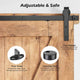DIY 6.6' Single Sliding Barn Door Hardware Set Cabinet Roller Track