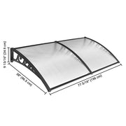 6.5ft Awning Patio Cover Rain Protection Window