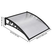 2 Pcs 3ft Awning Patio Cover Rain Protection Window