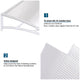 DIY 10ft Awning Patio Cover Rain Protection Window