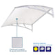 DIY 10ft Awning Patio Cover Rain Protection Window