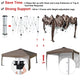 DIY Waterproof 10x10ft Pop Up Canopy EZ up Tent with Bag