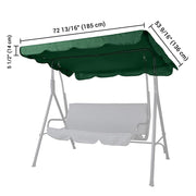 DIY Outdoor Patio Swing Canopy Replacement Color & Size Options