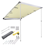DIY Retracted Car Rooftop Side Awning Shade 4' 7"x6' 7"