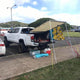 DIY Retracted Car Rooftop Side Awning Shade 4' 7"x6' 7"