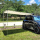 DIY Retracted Car Rooftop Side Awning Shade 6' 7"x8' 2"
