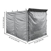 DIY RV Screen Room with Floor for 8' 2" x 7' 7" Awning