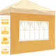 10x10 Canopy Sidewall with Window 1-pack(9.6x6.7ft)