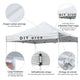 9.6x9.6ft Easy Pop Up Canopy Tent Top Replacement