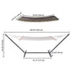 DIY Quited Hammock with Stand Net for 2-Person Backyard Indoor