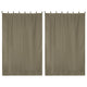 DIY Outdoor Patio Door Curtain Tab Top 54x84 2ct/Pack