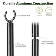 DIY Aluminum Poles for String Light, Outdoors, Planter 10 foot 2ct/pk