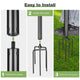 DIY Aluminum Poles for String Light, Outdoors, Planter 10 foot 2ct/pk