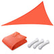 DIY 20' Triangle Sun Shade Wind Sail Shade Canopy