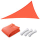 DIY 20' Triangle Sun Shade Wind Sail Shade Canopy