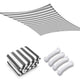 DIY 13' x 19' Rectangle Sun Shade Wind Sail Shade Canopy