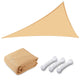 DIY 22' Triangle Shade Wind Sail Shade Canopy