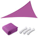 DIY 22' Triangle Shade Wind Sail Shade Canopy