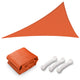 DIY 25' Triangle Shade Wind Sail Shade Canopy