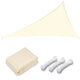 DIY 25' Triangle Shade Wind Sail Shade Canopy
