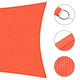 DIY 7' x 13' Rectangle Shade Sail for Patios Pool Cherry Tomato