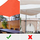 DIY 7' x 13' Rectangle Shade Sail for Patios Pool Cherry Tomato