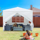 DIY 10 x 10 ft Outdoor Wedding Party Tent w/ 4 Sidewalls Color Optional