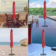 DIY Outdoor Umbrella Cover with Zipper for 8-9ft Umbrellas