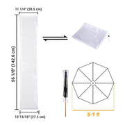 DIY Outdoor Umbrella Cover with Zipper for 8-9ft Umbrellas