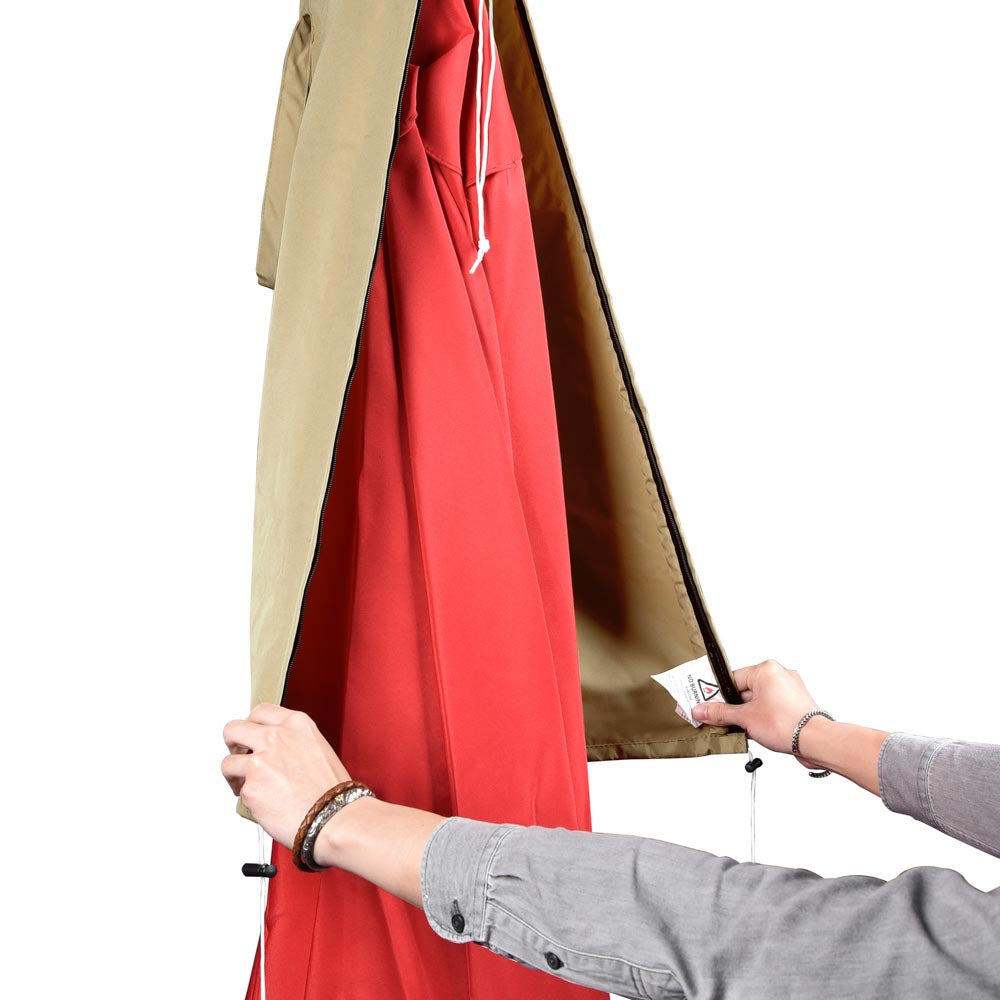DIY Outdoor Umbrella Cover w/ Zipper Rod fits for 7' to 13' Umbrellas DIY Outdoor Umbrella Cover w/ Zipper Rod fits for 7' to 13' Umbrellas