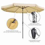 DIY 10 Foot Patio Outdoor Umbrella Tilt Color Options