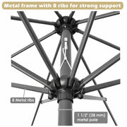 DIY 10 Foot Patio Outdoor Umbrella Tilt Color Options
