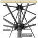 DIY 10 Foot Patio Outdoor Umbrella Tilt Color Options