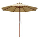 DIY 9 Foot Wooden Patio Umbrella Color Options