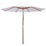 9 Foot Wooden Patio Umbrella Color Options