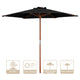 8 ft 6-Rib Outdoor Patio Umbrella