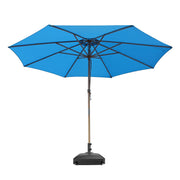 DIY 13 Foot Wooden Outdoor Umbrella and Rolling Base