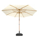 DIY 13 Foot Wooden Outdoor Umbrella and Rolling Base