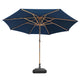 DIY 13 Foot Wooden Outdoor Umbrella and Rolling Base