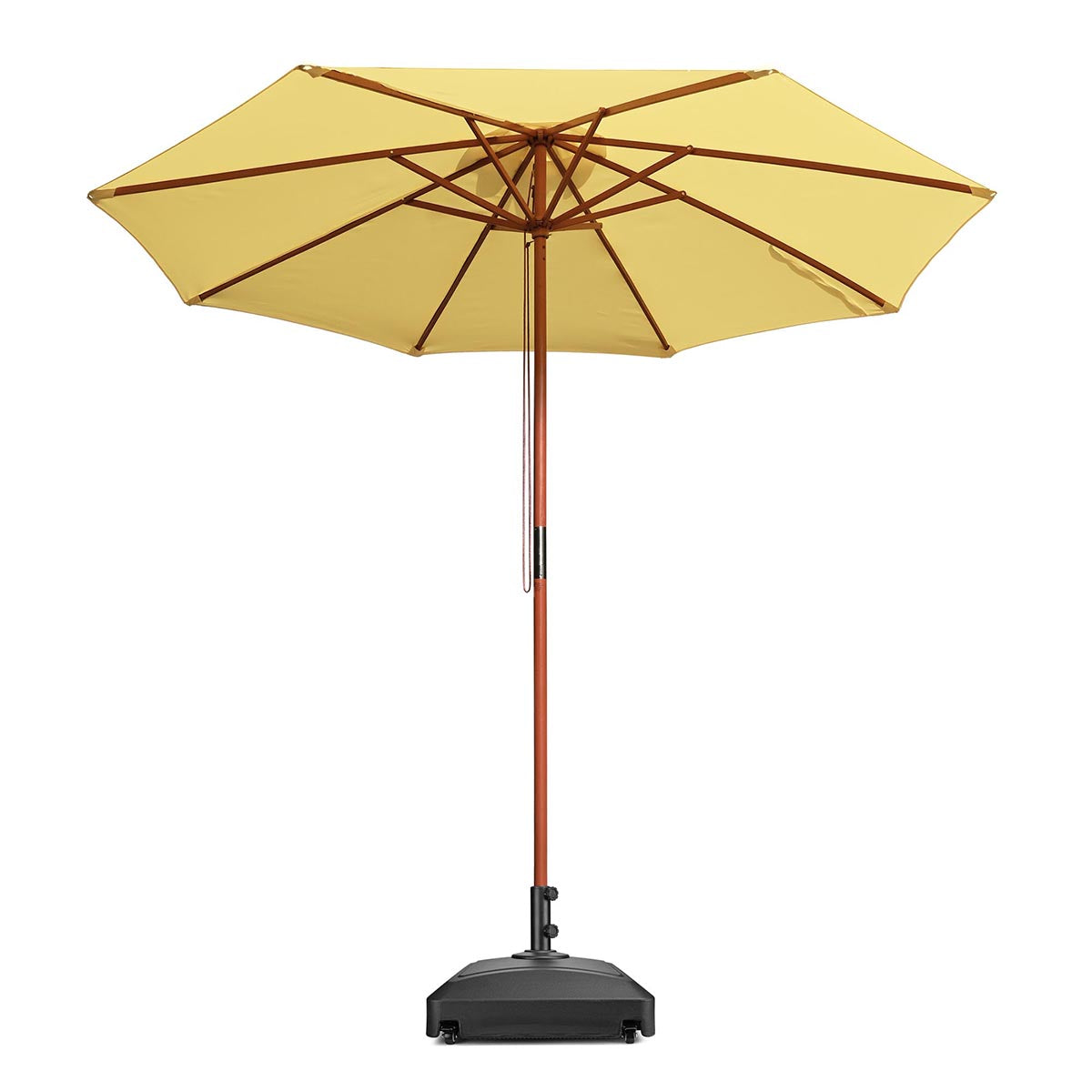base for 9 foot patio umbrella DIY 9 Foot Wooden Outdoor Umbrella and Stand